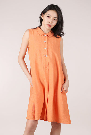 Niche Twinbutton Dress, Apricot 