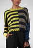 Planet Mixed-Up Sweater, Black/Guac/Loden 