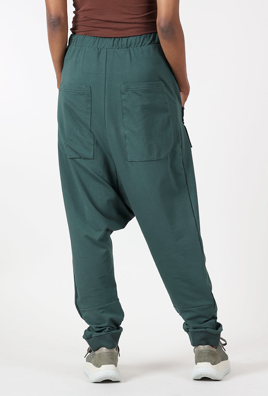 Rundholz Extended Rise Kangaroo Pocket Pants, Forest 