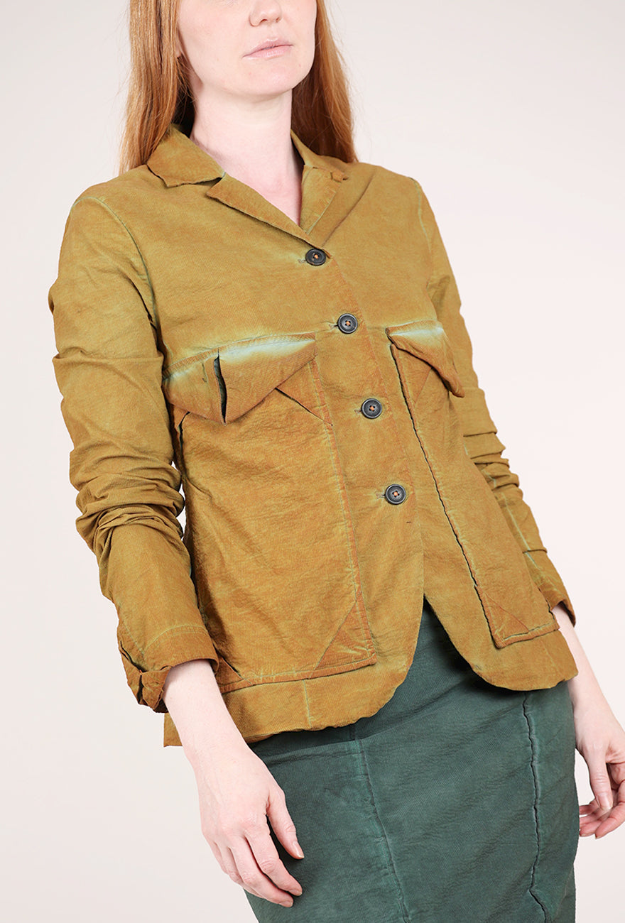 Rundholz Cotton Linen Blazing Blazer, Lagoon Cloud 