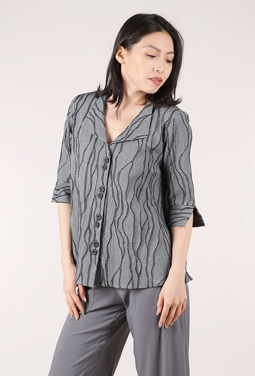 Niche Splash Canyon Blouse, Gray 