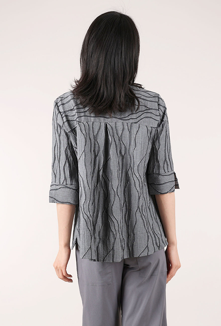 Niche Splash Canyon Blouse, Gray 
