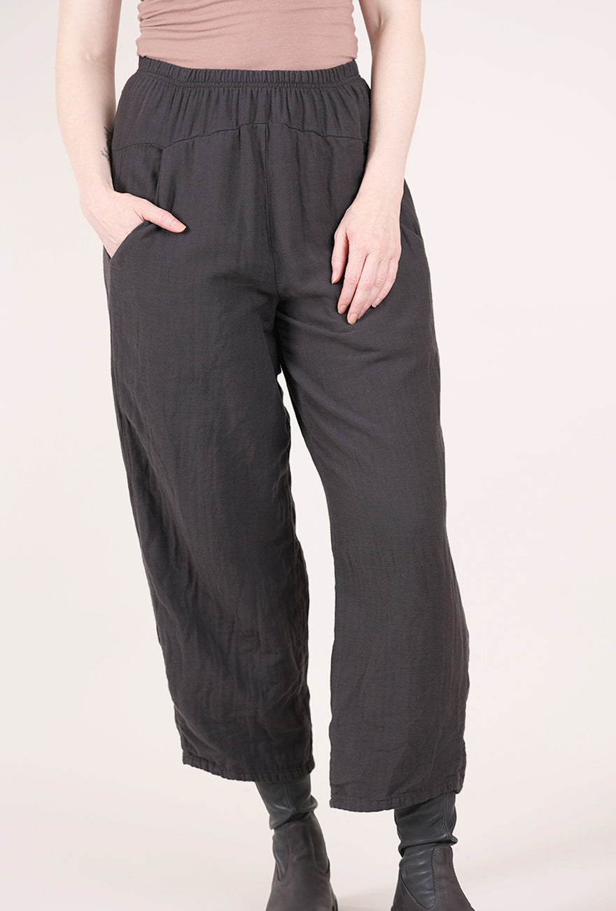 Cynthia Ashby Dez Flannel Pant, Charcoal 