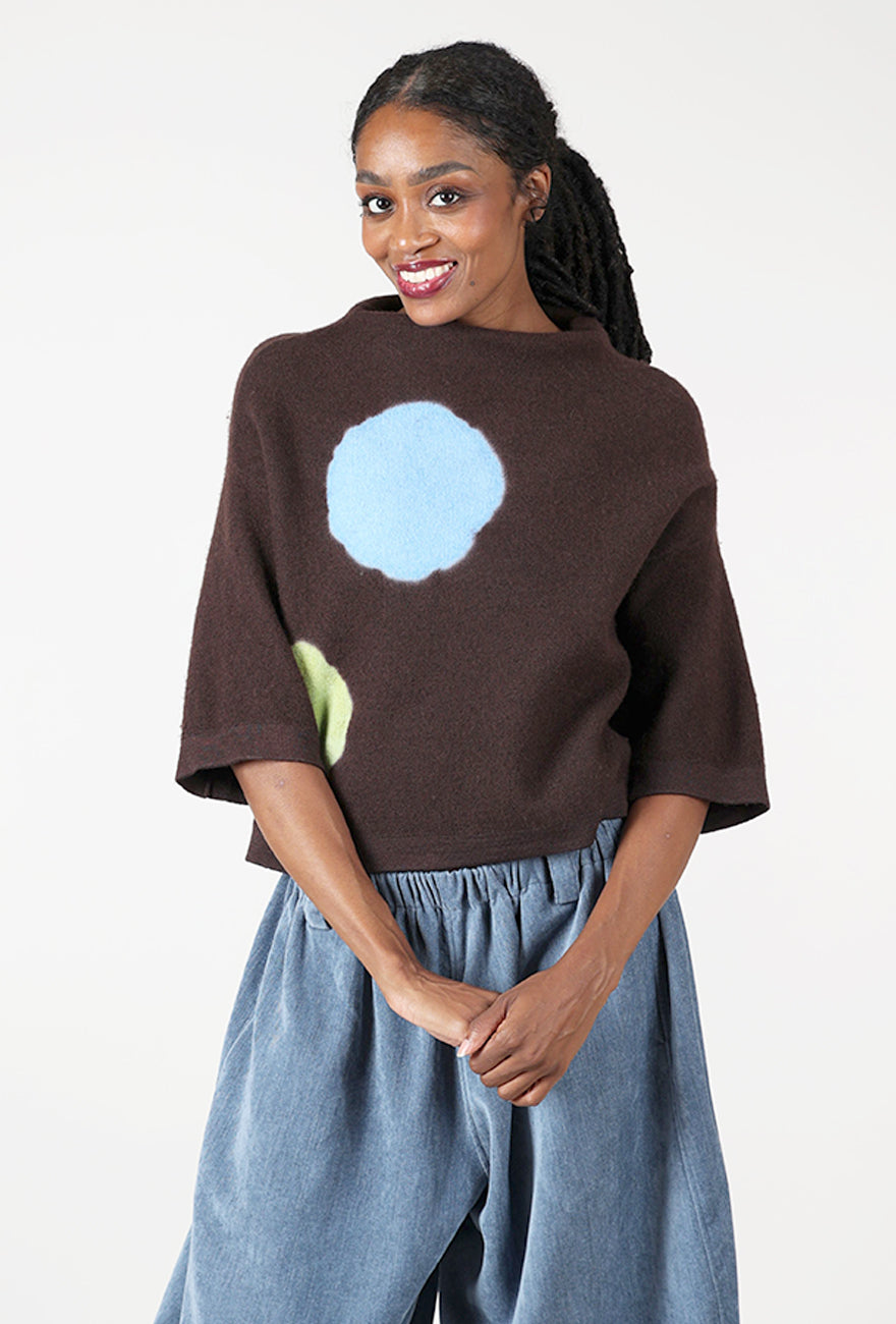 Blue Dot Special Sweater, Brown
