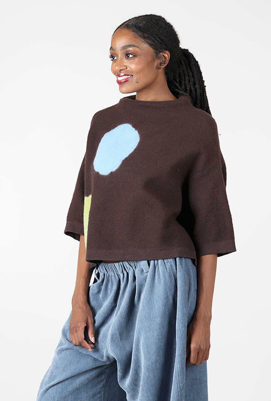 Blue Dot Special Sweater, Brown