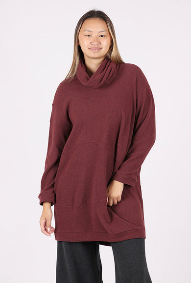Studio B3 Gava Snood Tunic, Burgundy 