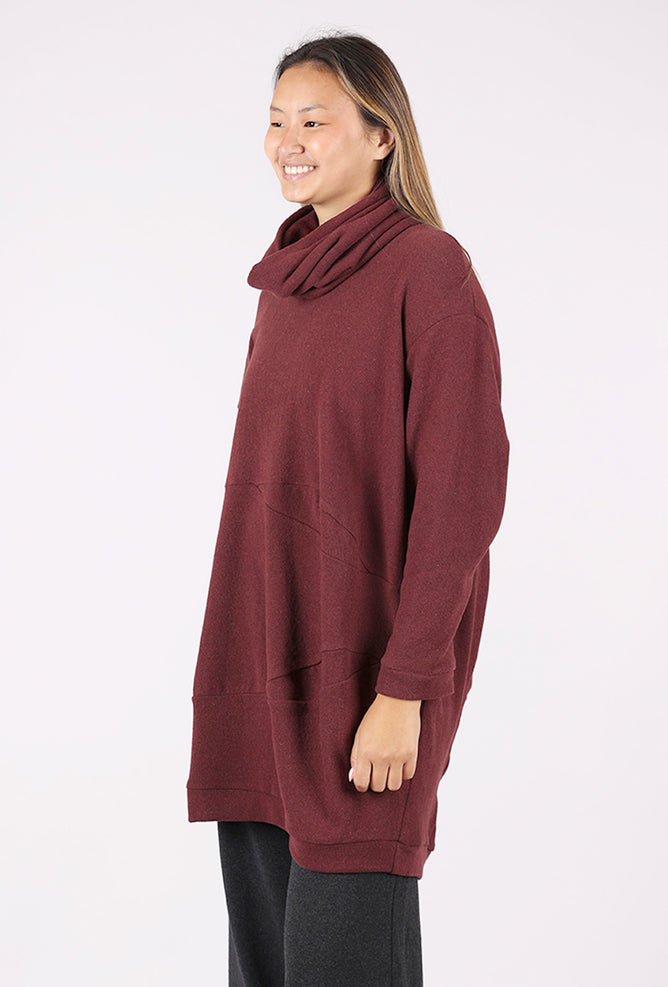 Studio B3 Gava Snood Tunic, Burgundy 