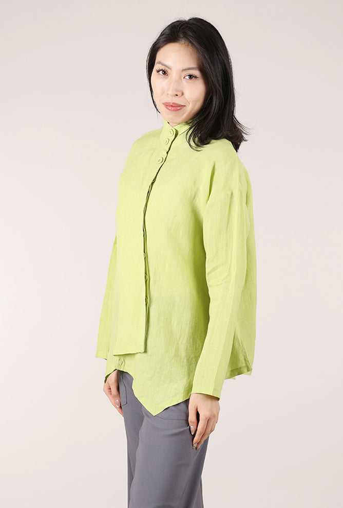 M Square Iris Linen Top, Willow 