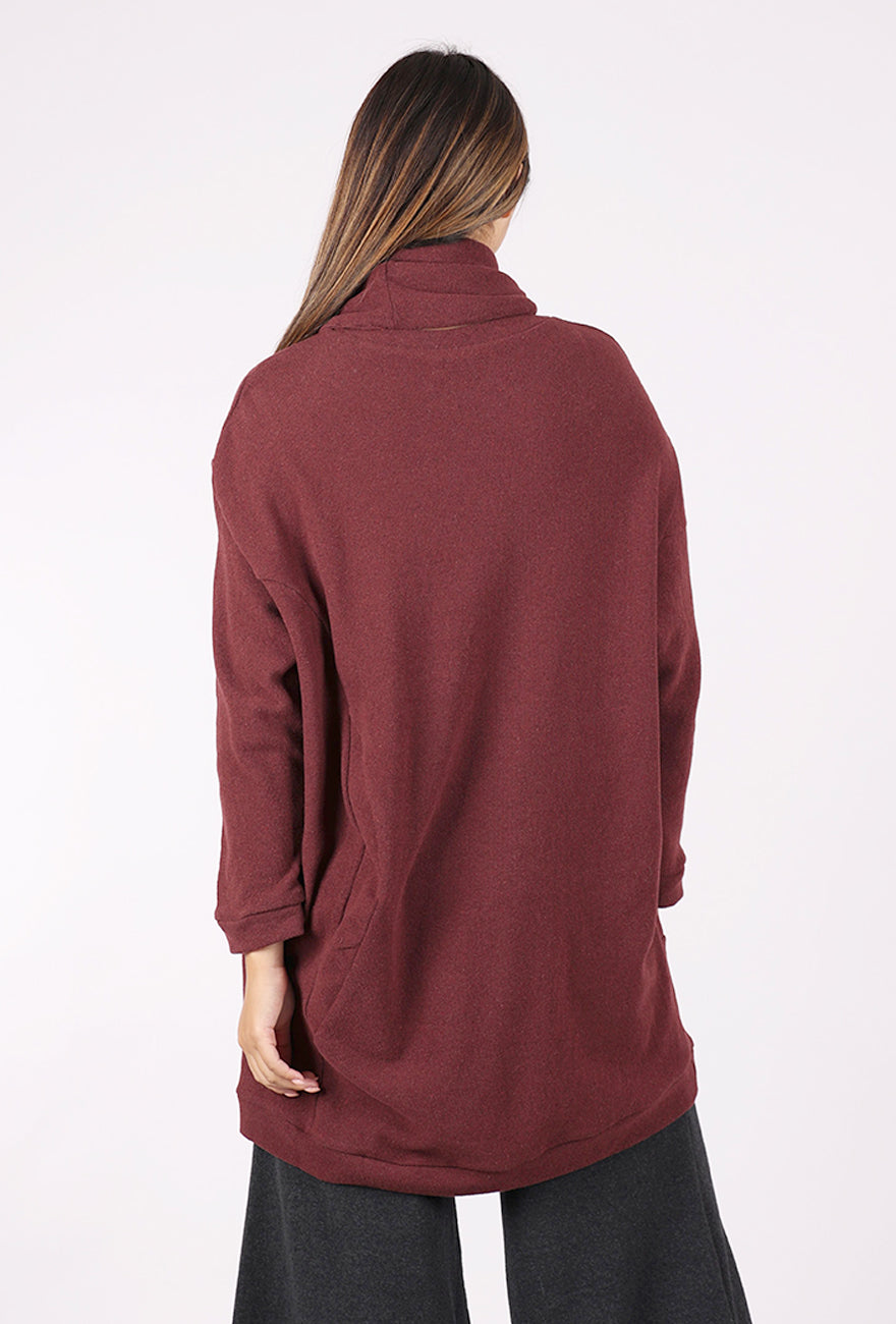 Studio B3 Gava Snood Tunic, Burgundy 