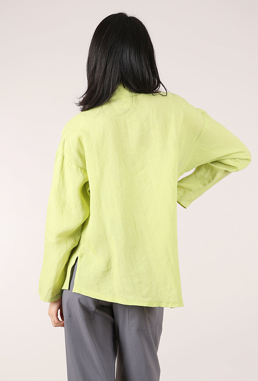M Square Iris Linen Top, Willow 