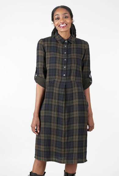 Bibico Alexa Shirt Dress, Big Check 