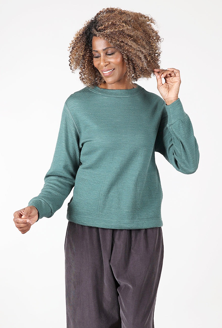 By Basics Cotton Wool Sweatshirt, Granite 