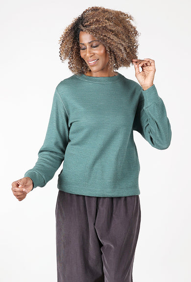 By Basics Cotton Wool Sweatshirt, Granite 