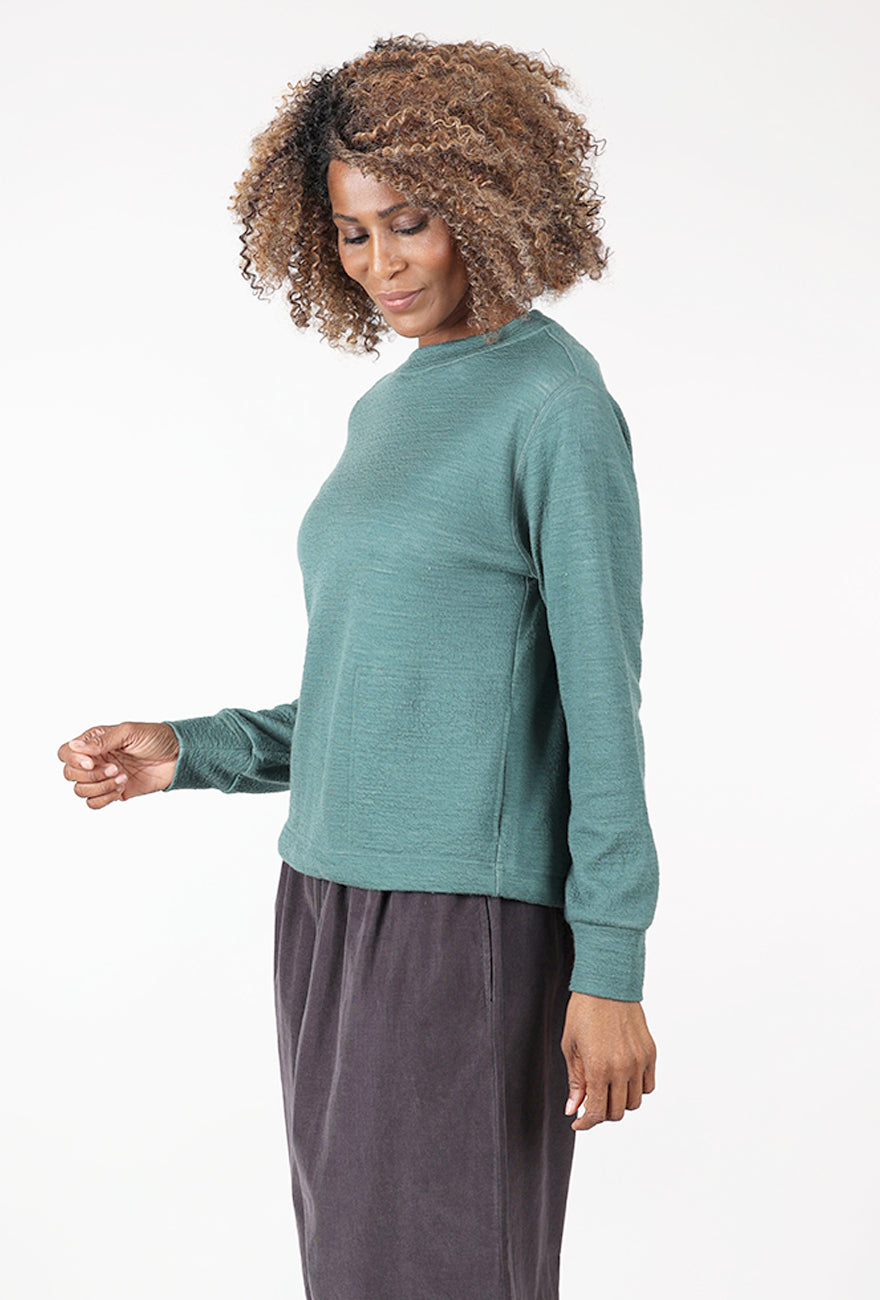 By Basics Cotton Wool Sweatshirt, Granite 