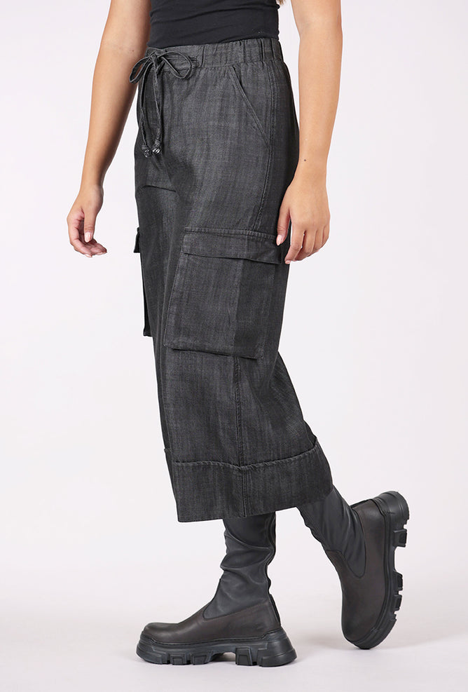 Kedziorek Drape Denim Trouser, Black 