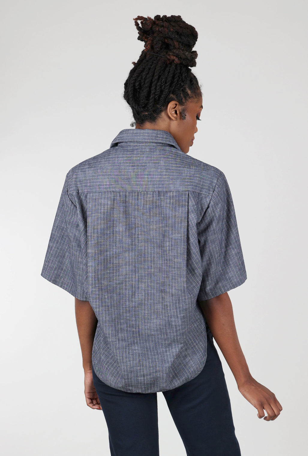 Prairie Underground Replica Shirt, Navy Stripe 