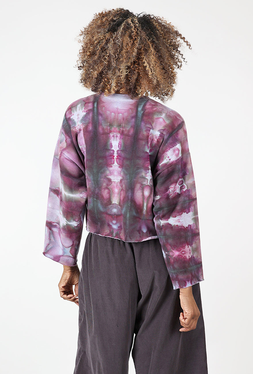 Heyne Bogut Cropped HB Sweatshirt, Ghost/Grape 