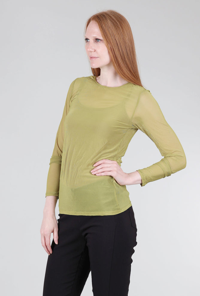 Kozan Mika Crush Mesh Top, Lentil 