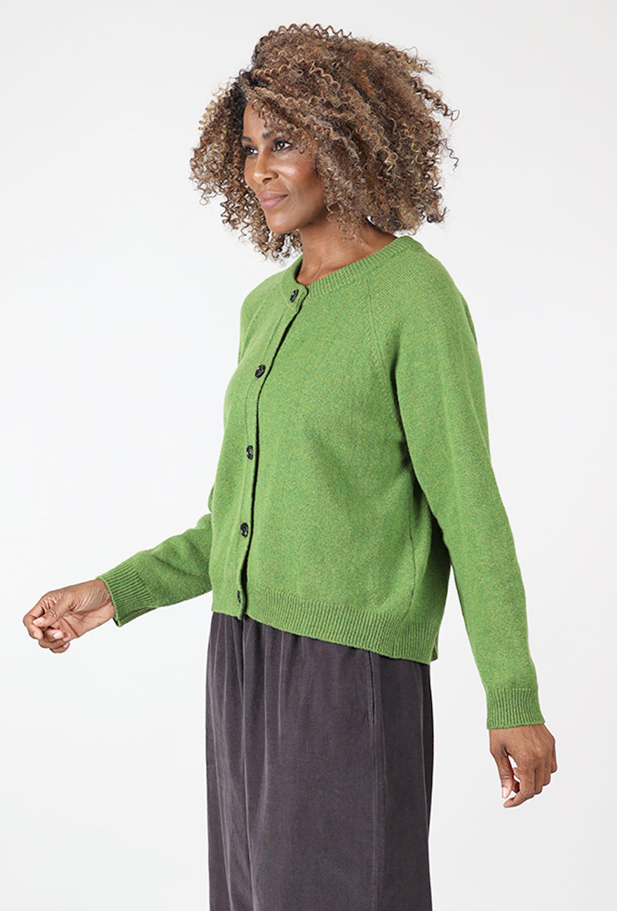Bibico Lottie Cardie, Moss Green 