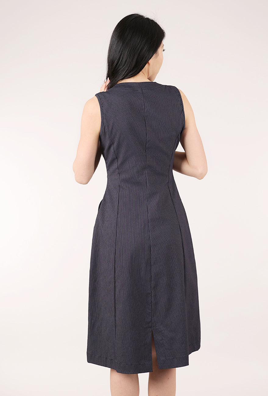Porto Cetra Dress, Deep Stripe 