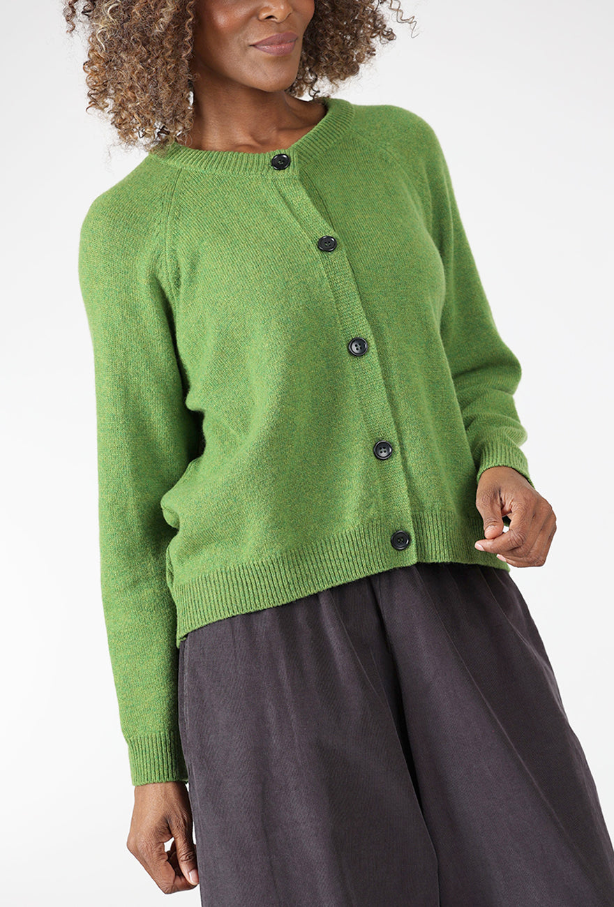 Bibico Lottie Cardie, Moss Green 