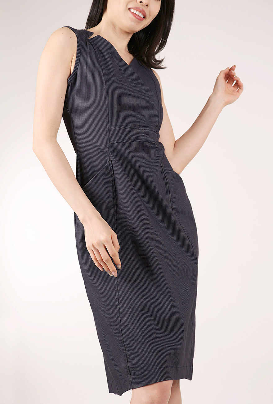 Porto Cetra Dress, Deep Stripe 