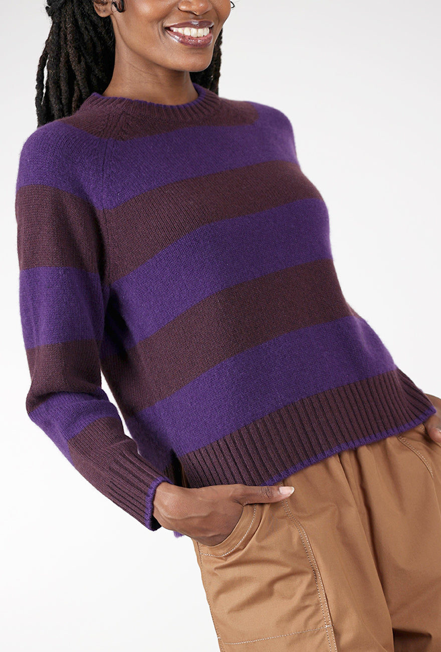 Mendocino Pullover, Plum/Grape Angle 4