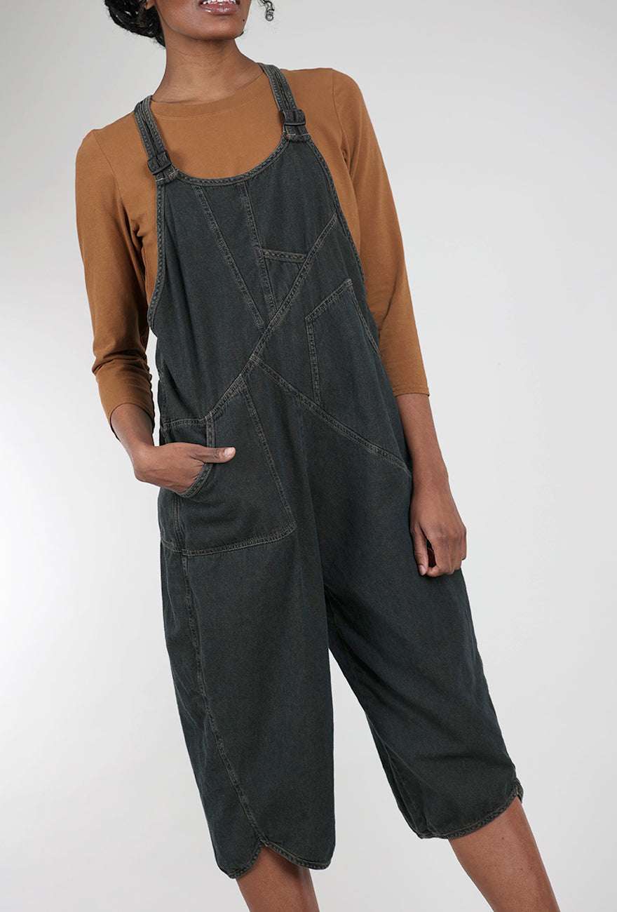 Cynthia Ashby Turpin Denim Overalls, Copper Wash 