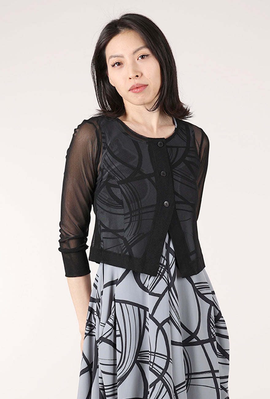 Porto Deedra Mesh Jacket, Black 