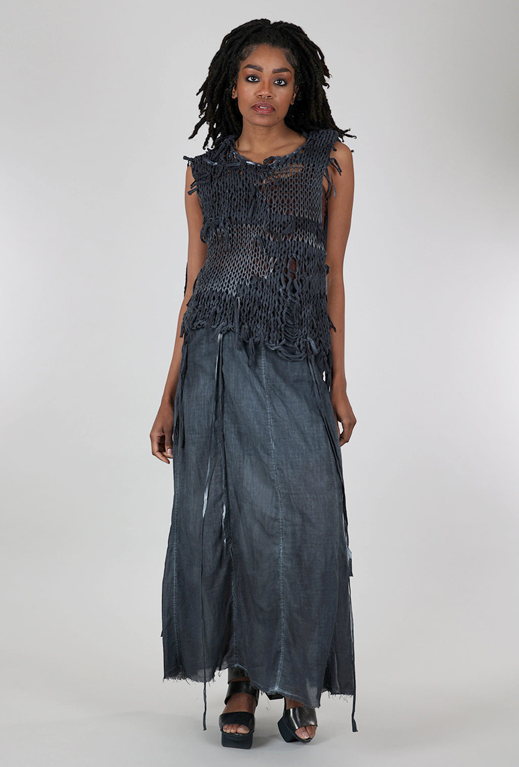 Studio B3 Shea Maxi Skirt, Denim Old Dye 