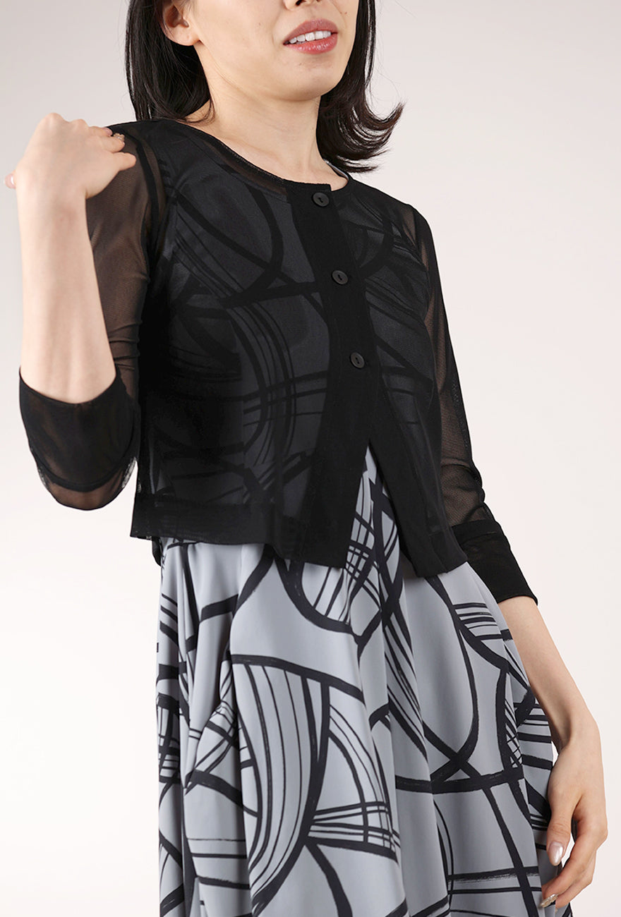 Porto Deedra Mesh Jacket, Black 