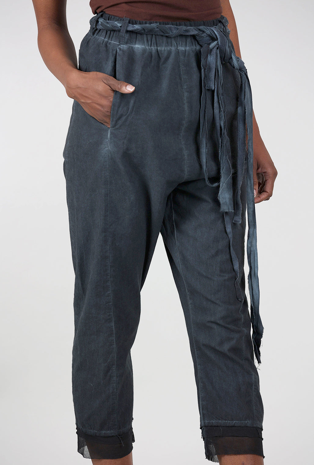 Studio B3 Osti Mesh-Trim Pant, Denim Old Dye 