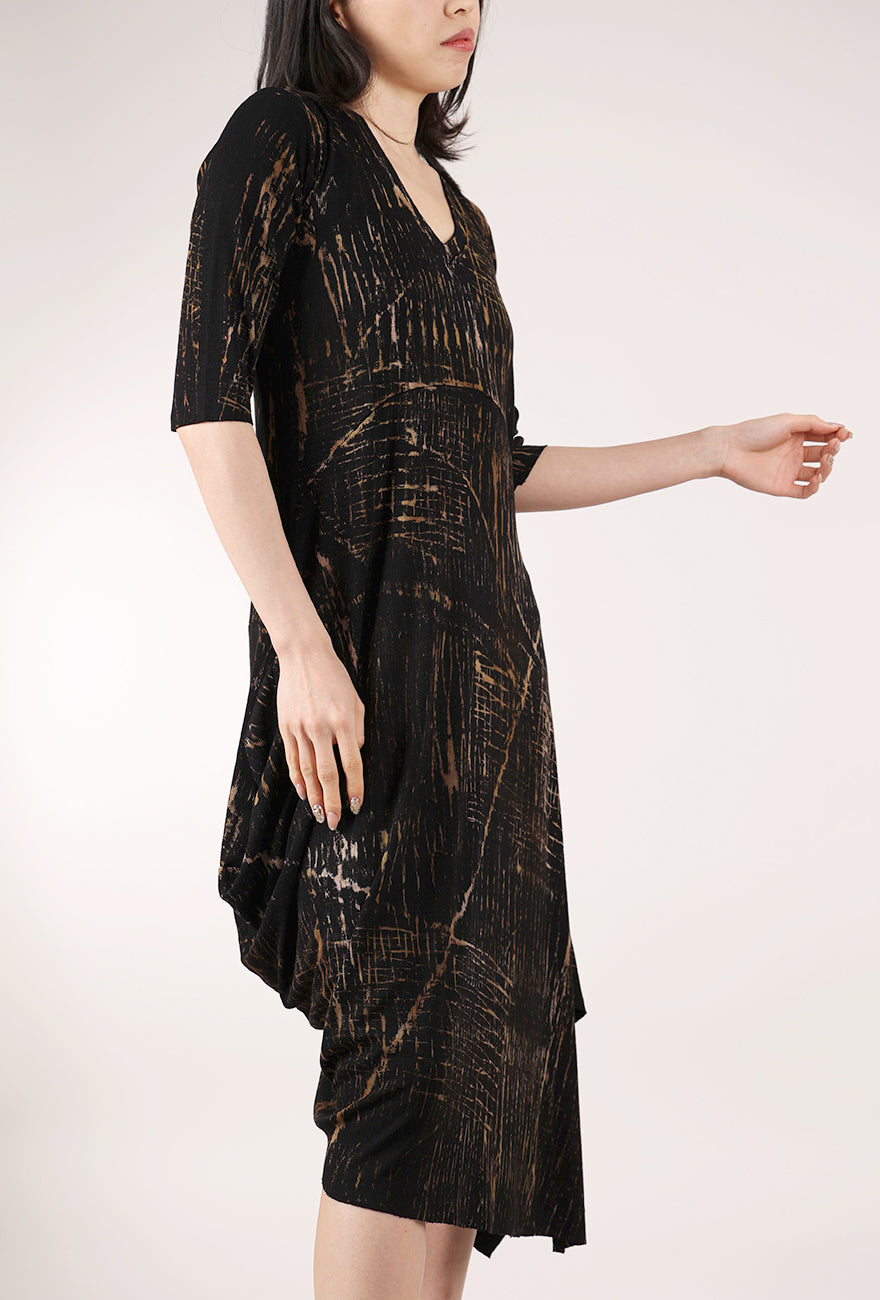Heyne Bogut Donna Dress, Khaki/Black 