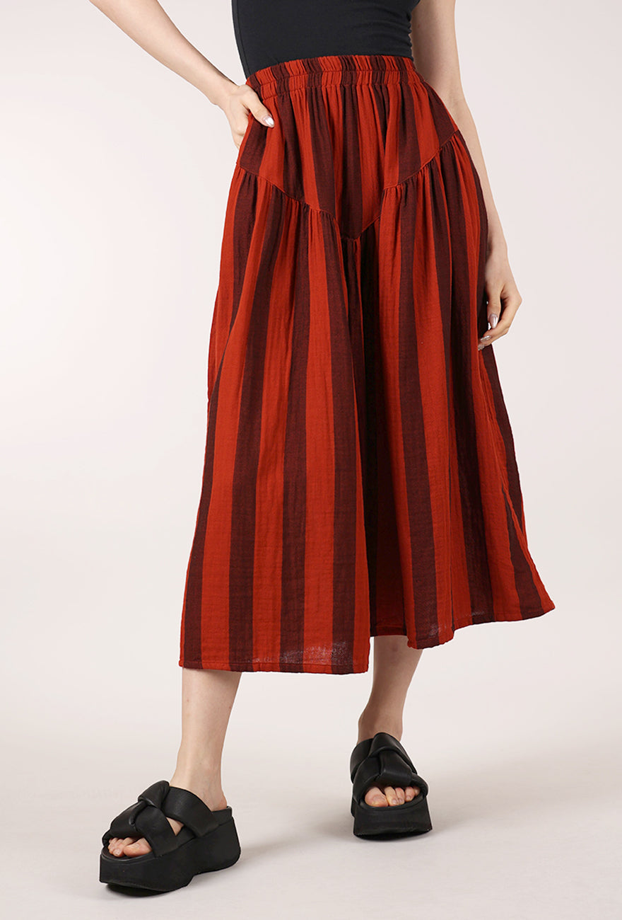 Curator Jessie Skirt, Brick Stripe 