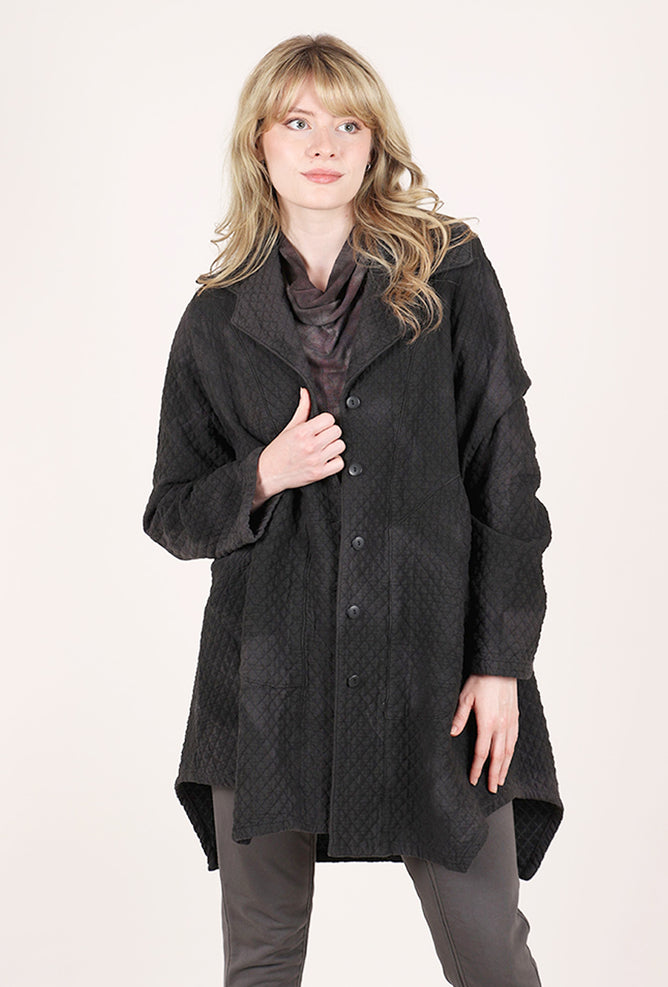 Cynthia Ashby Linus Quilted Jacket, Soot 