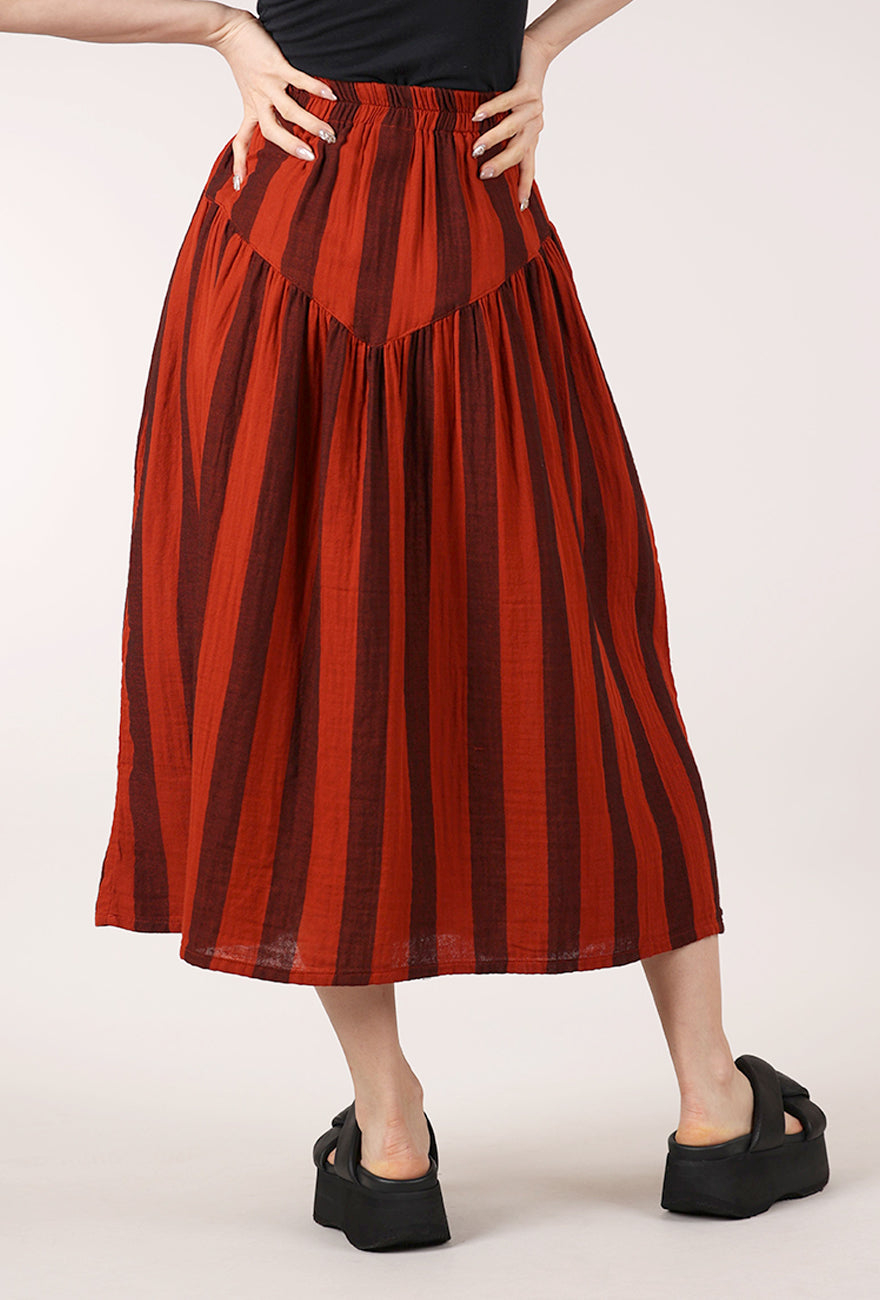 Curator Jessie Skirt, Brick Stripe 