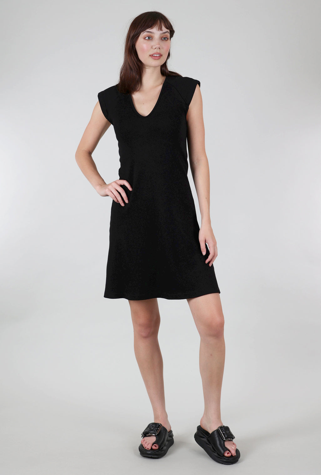 Prairie Underground Strong Shoulder Dress, Black 