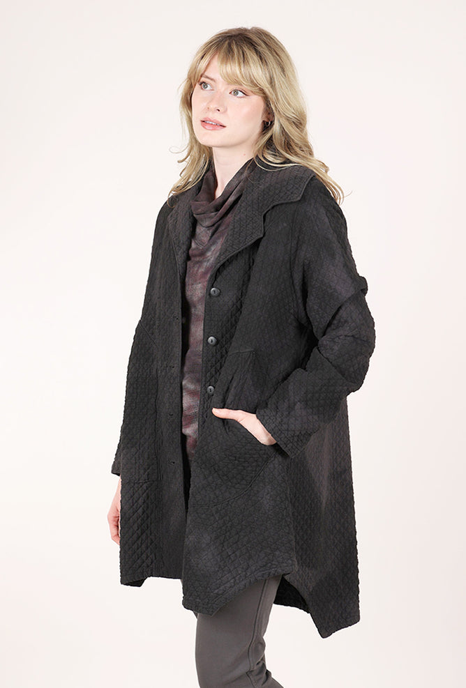 Cynthia Ashby Linus Quilted Jacket, Soot 
