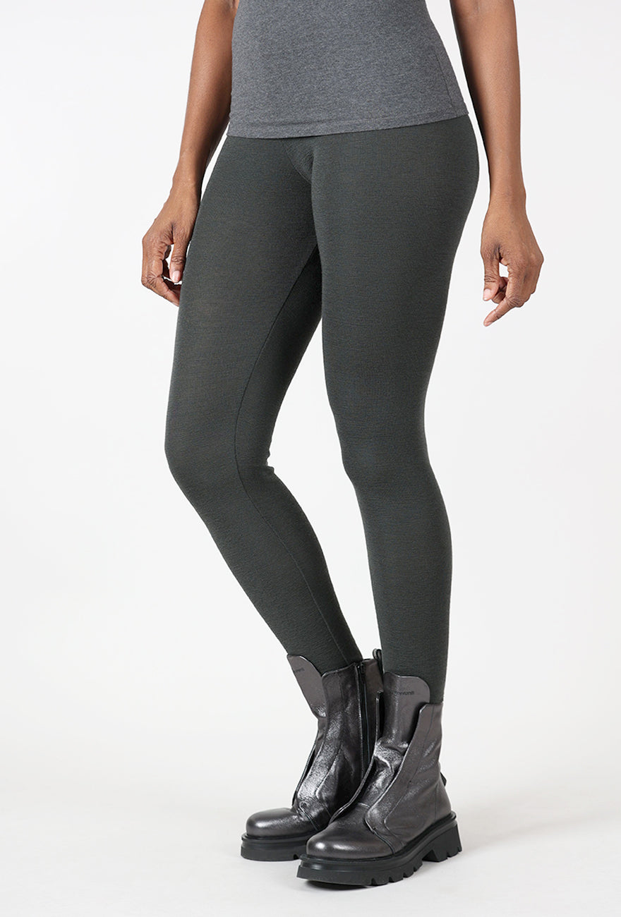 By Basics Merino Wool Leggings, Raven 