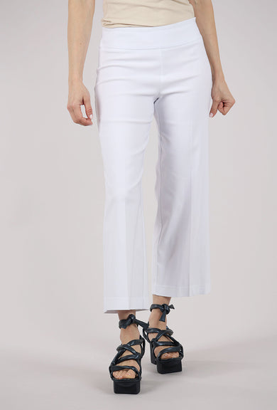 Estelle & Finn EF Crop Wide Leg Pant, White 