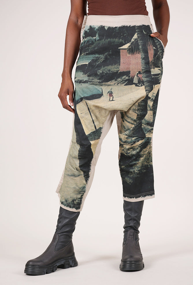 Rundholz Beach Scene Extended Rise Pant 