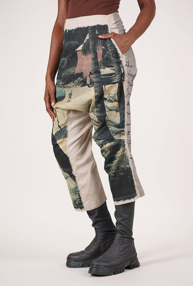 Rundholz Beach Scene Extended Rise Pant 