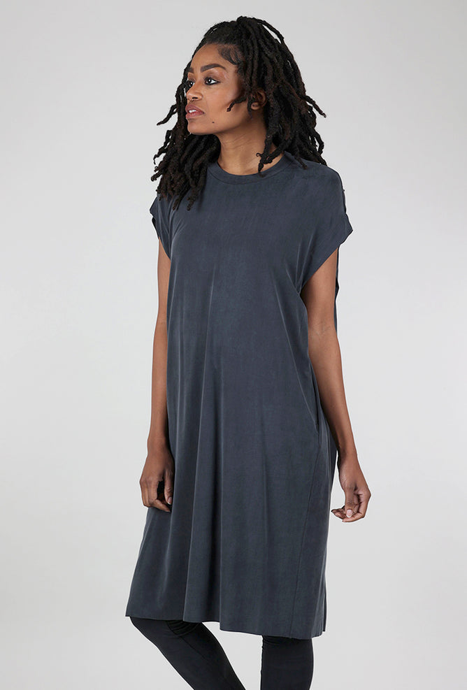 Studio B3 Clichee Cupro Tunic, Velvet Denim 