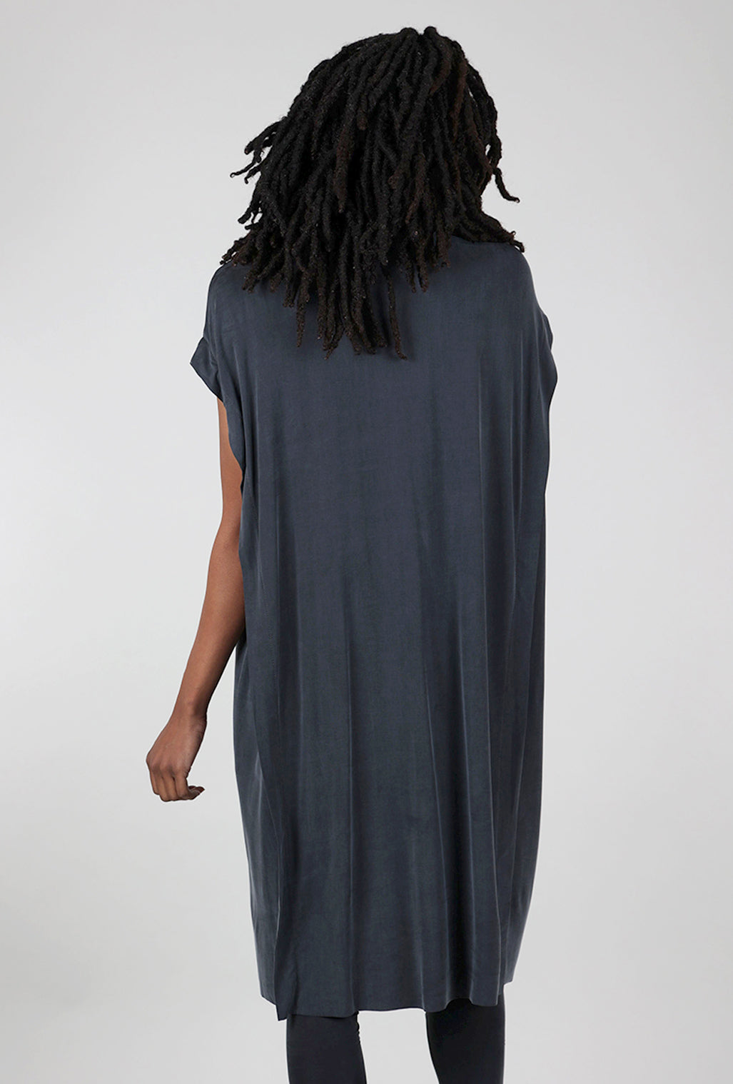 Studio B3 Clichee Cupro Tunic, Velvet Denim 