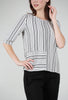 Habitat City Stripe Elbow Tee, Ash 