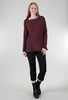 Luukaa Stitch Tech Trim Top, Burgundy/Black 