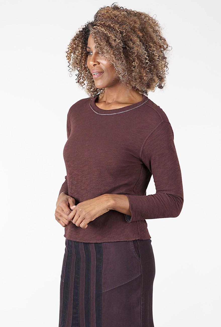 Eleven Stitch Double-Face Trim Tee, Chicory 
