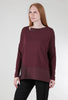 Luukaa Stitch Tech Trim Top, Burgundy/Black 