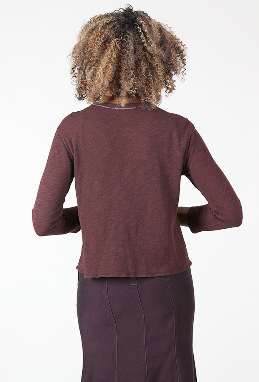 Eleven Stitch Double-Face Trim Tee, Chicory 