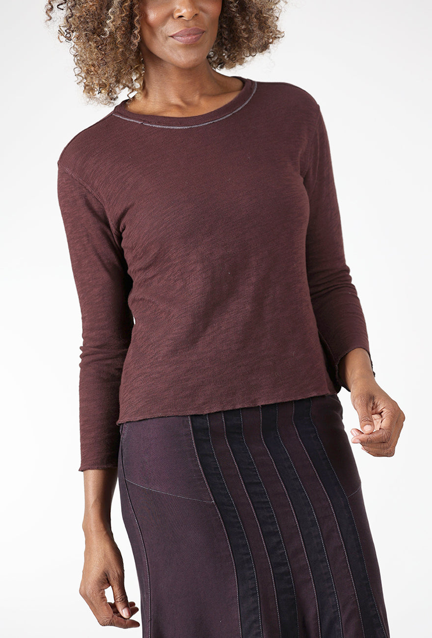Eleven Stitch Double-Face Trim Tee, Chicory 